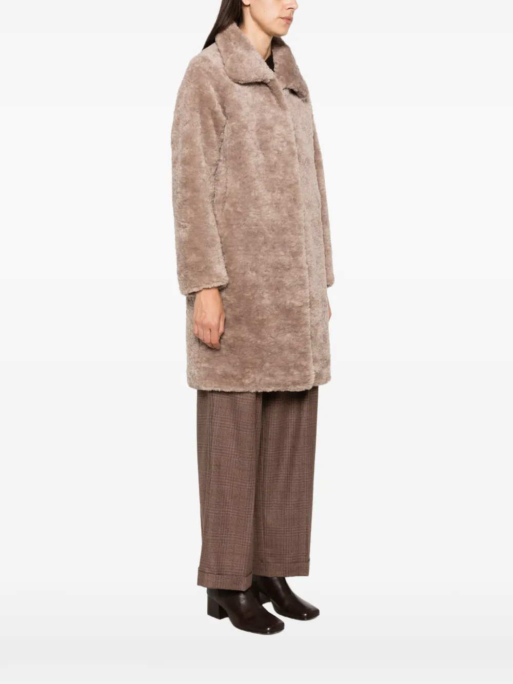 bomboogie Sherpa fleece jas Bruin