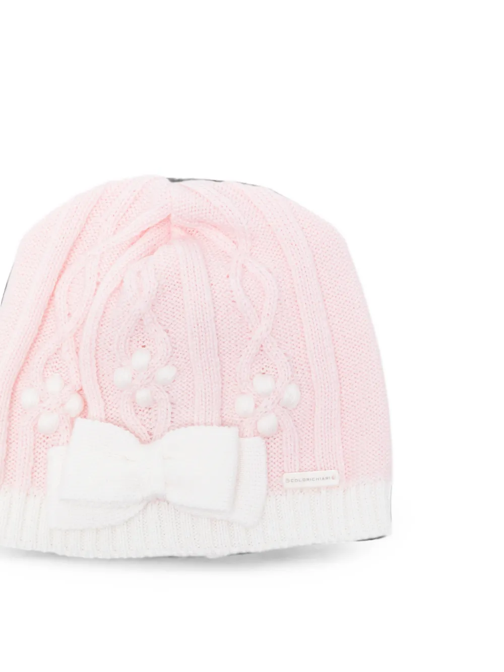 Colorichiari Muts met strikdetail Roze