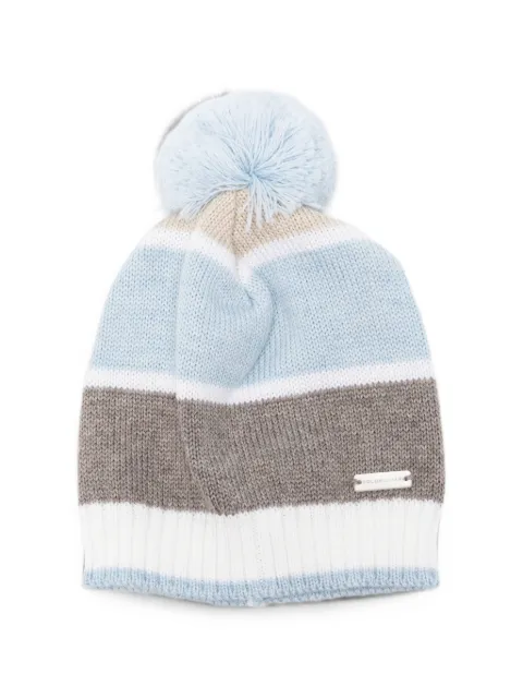 Colorichiari stripe-pattern beanie hat