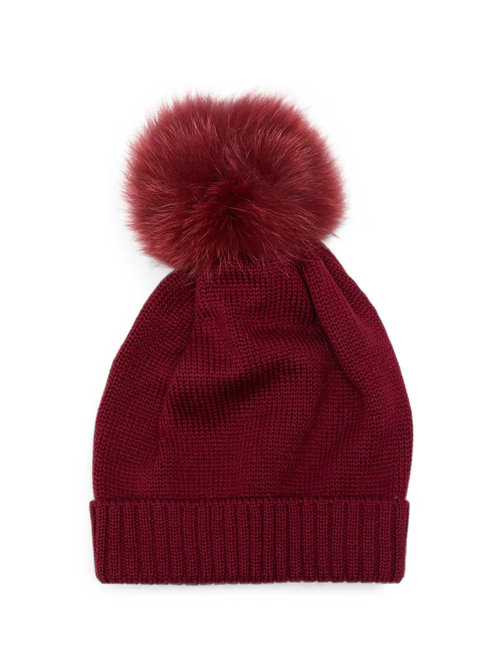 Colorichiari pom-pom beanie hat - Rosso