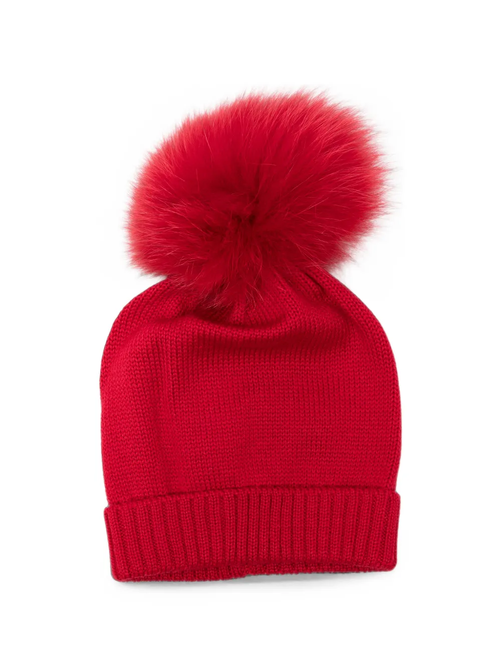 Colorichiari pom-pom beanie hat - Rosso