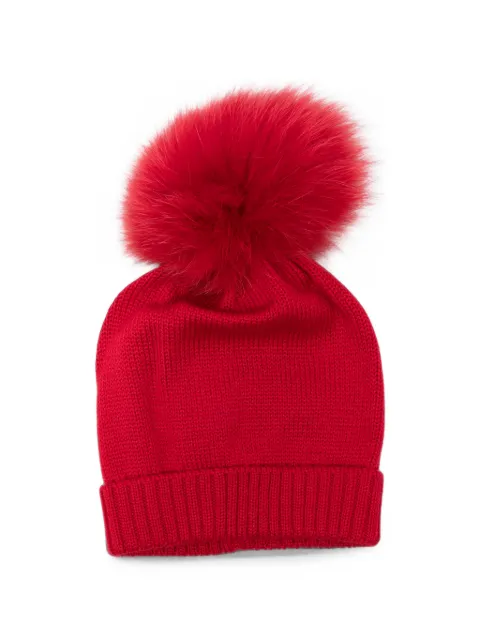 Colorichiari pom-pom beanie hat
