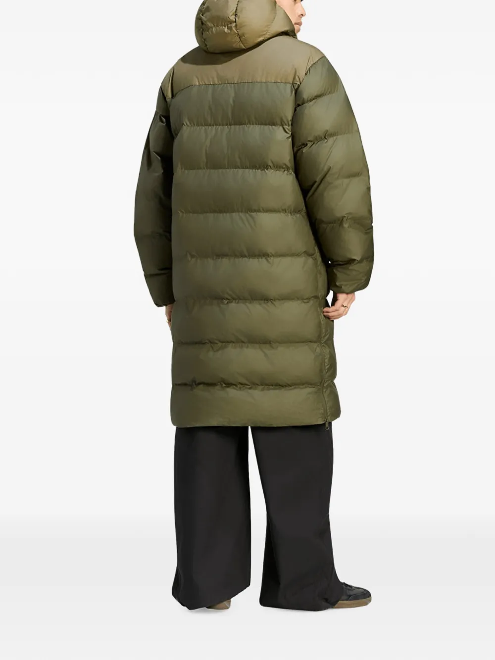 adidas Regen padded hooded coat Groen