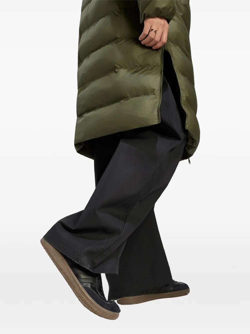 adidas Regen padded hooded coat Groen