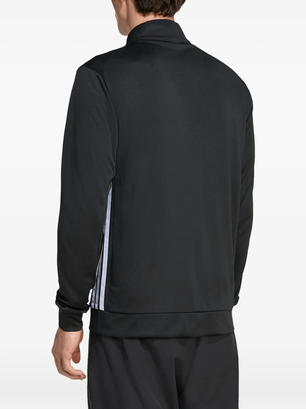 adidas Workout Essentials 3-Stripes zip-up sweater Zwart