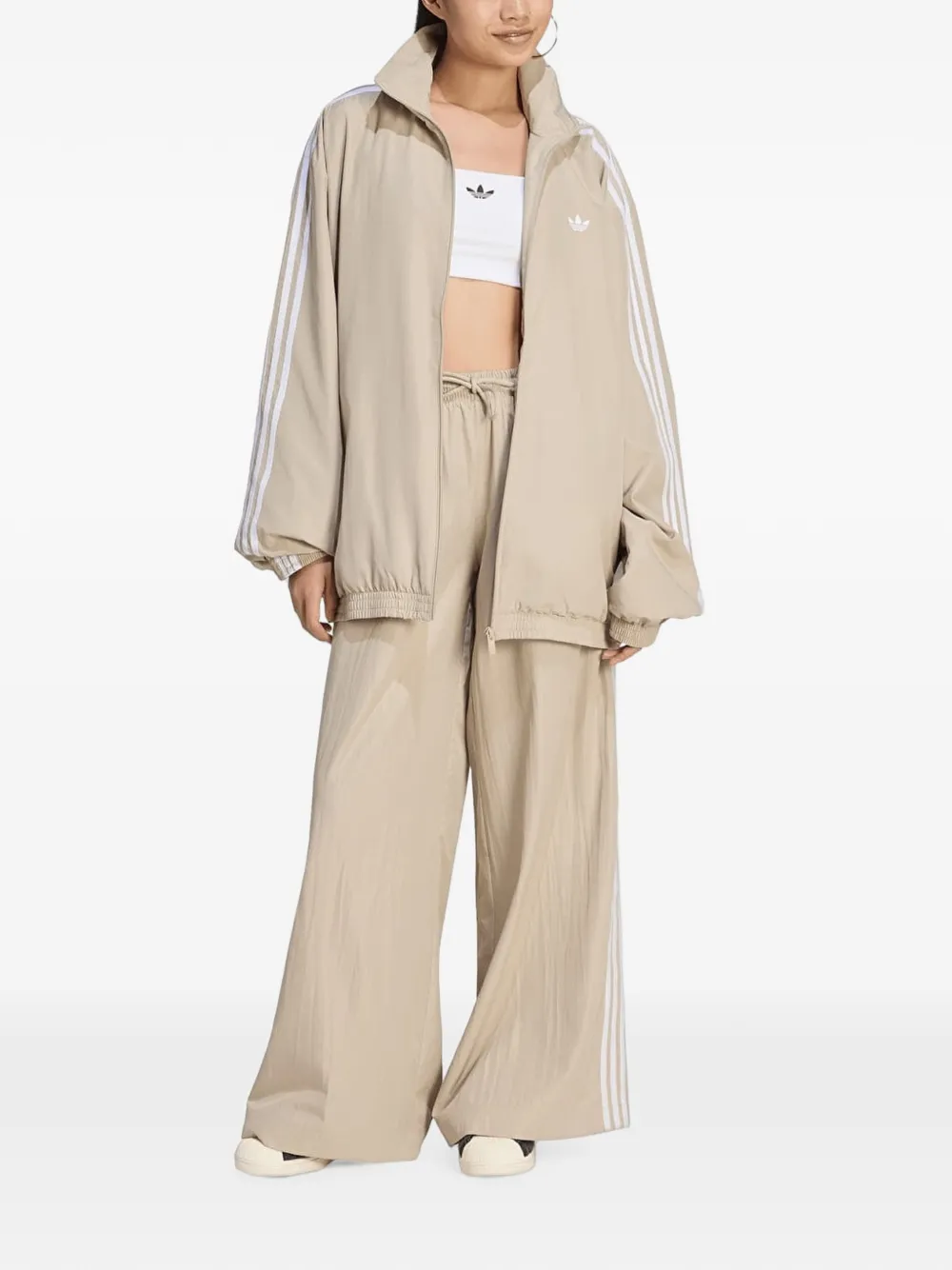 adidas Firebird Adilenium track pants Beige