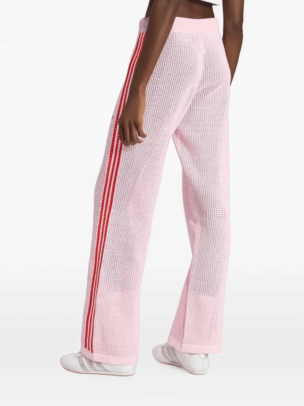 adidas crochet track pants Roze