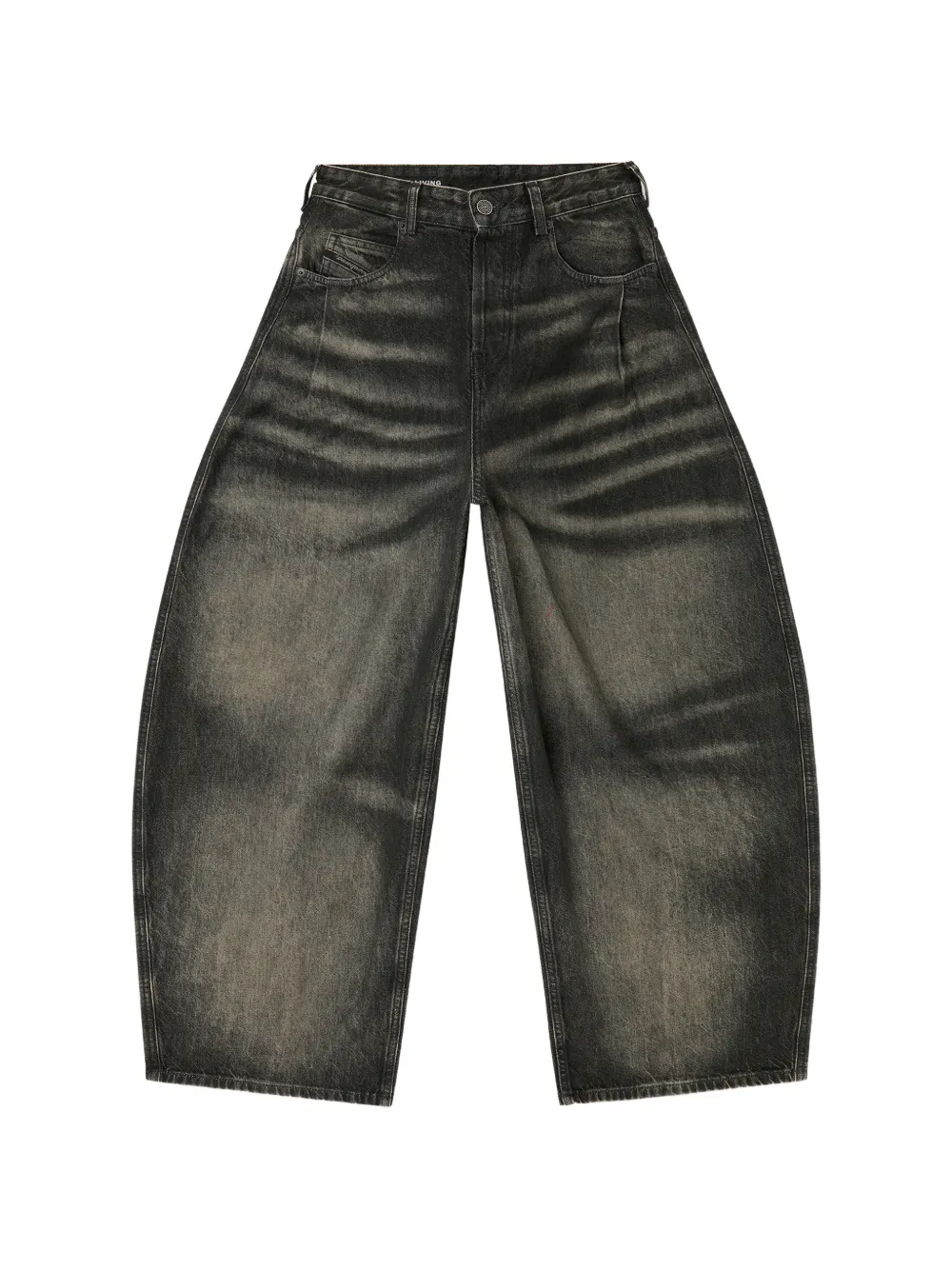 Diesel 1987 D-Khelz-Fsj faded barrel-leg jeans - Grigio