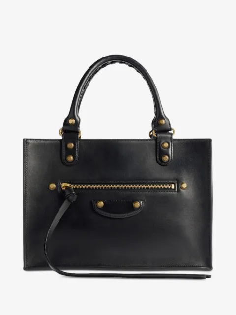 medium Le City Sleek leather tote bag