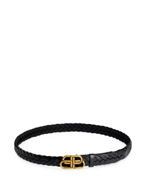 Balenciaga  ceinture BB Thin en cuir tressé