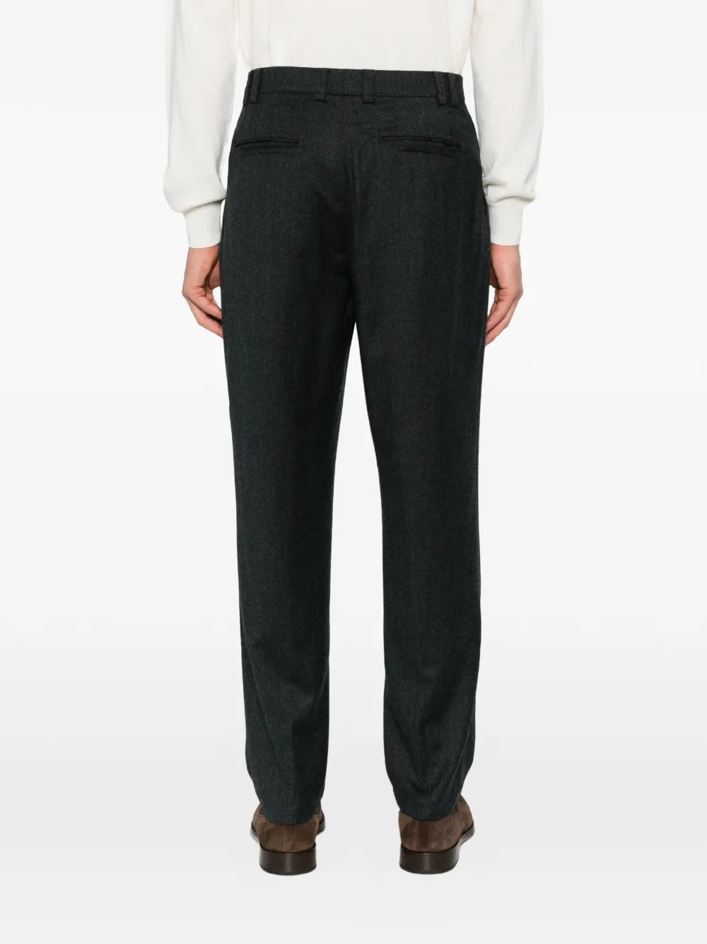 Canali Broek met geplooid detail Grijs