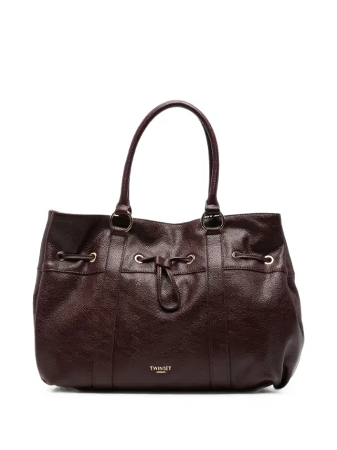 TWINSET bolso shopper texturizado con cordones