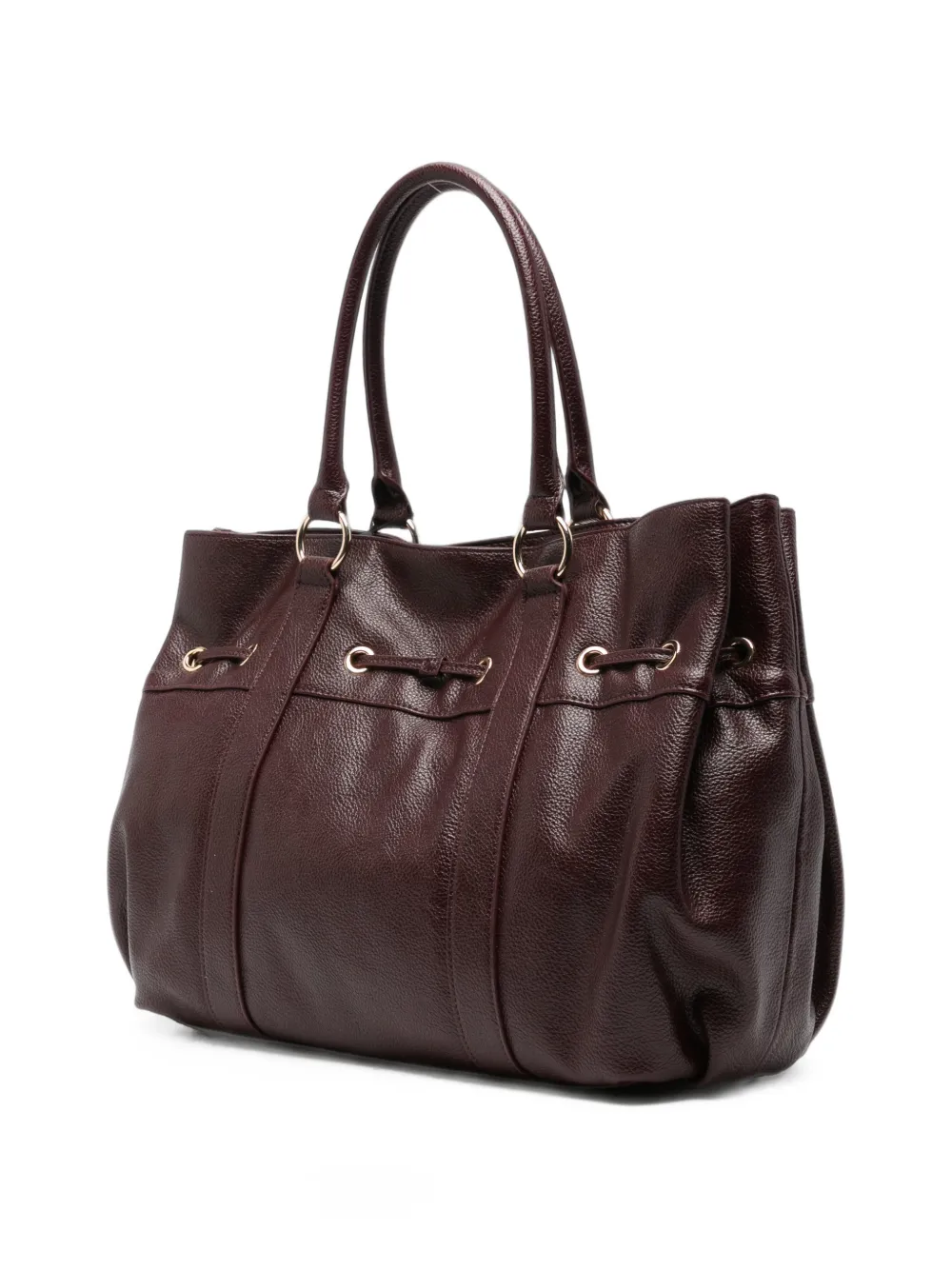 TWINSET Shopper met nerfstructuur en trekkoord Rood