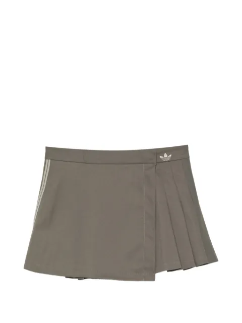 adidas pleated wrap mini skirt