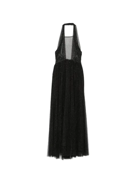 TWINSET vestido largo con cuello halter