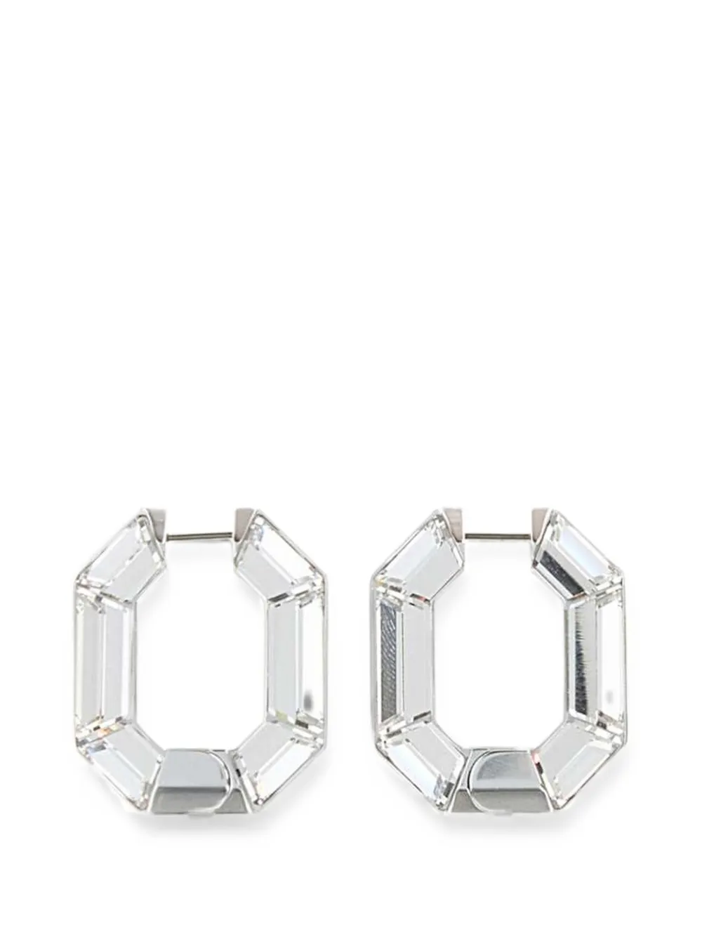 Swarovski Lucent crystal-embellished earrings - Argento