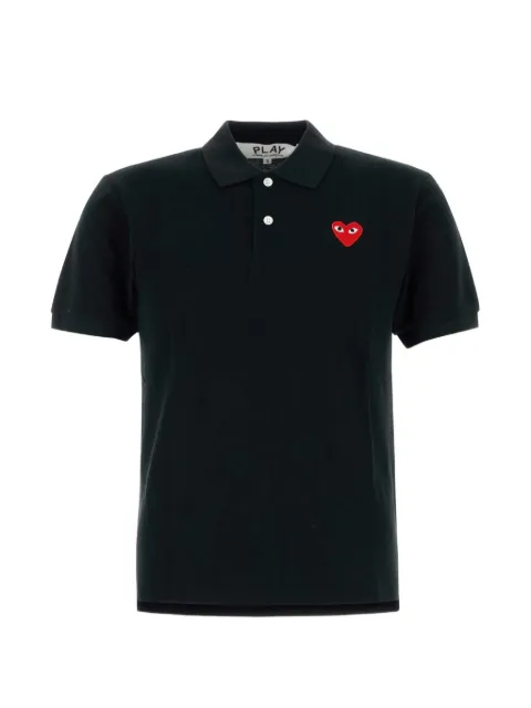 Comme Des Garçons Play heart-patch piqué polo shirt
