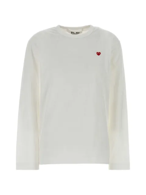 Comme Des Garçons Play heart-patch long-sleeve T-shirt
