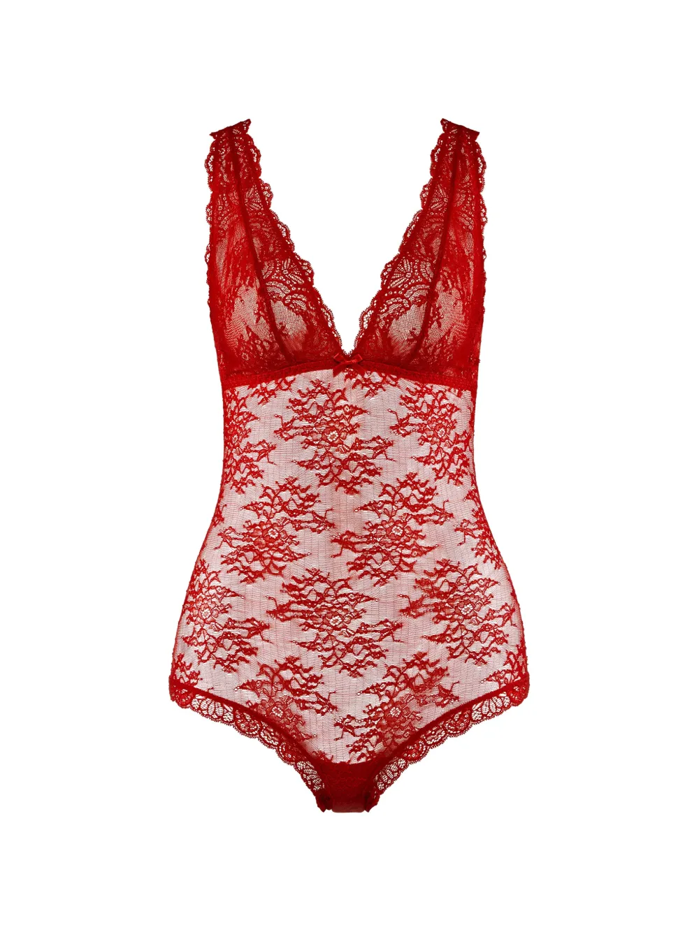 Aubade Body in pizzo - Rosso