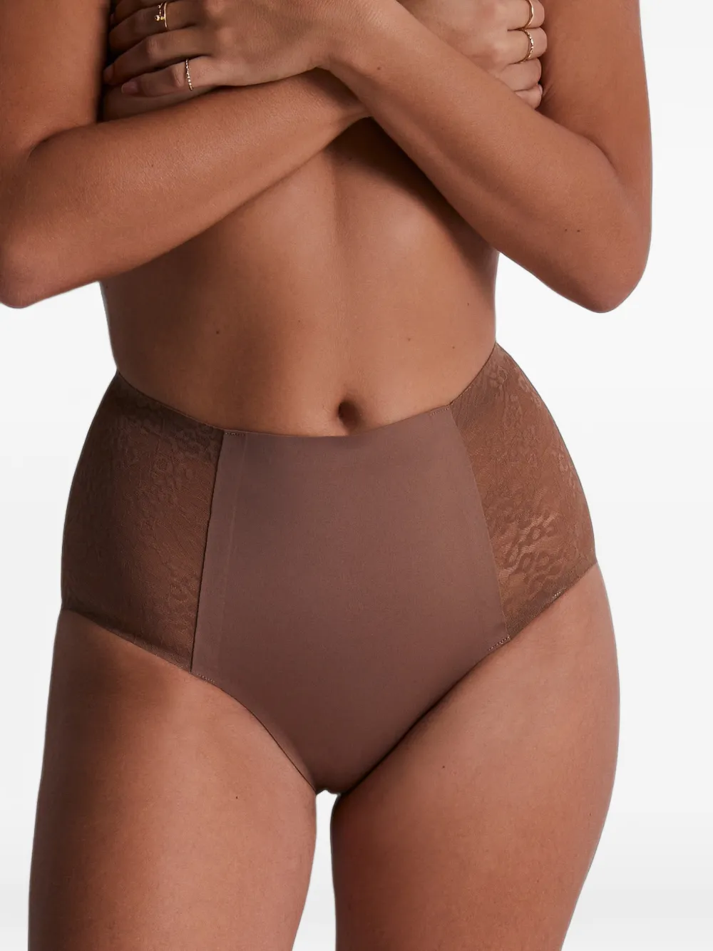 Aubade Sculpt slip met kanten vlak Beige