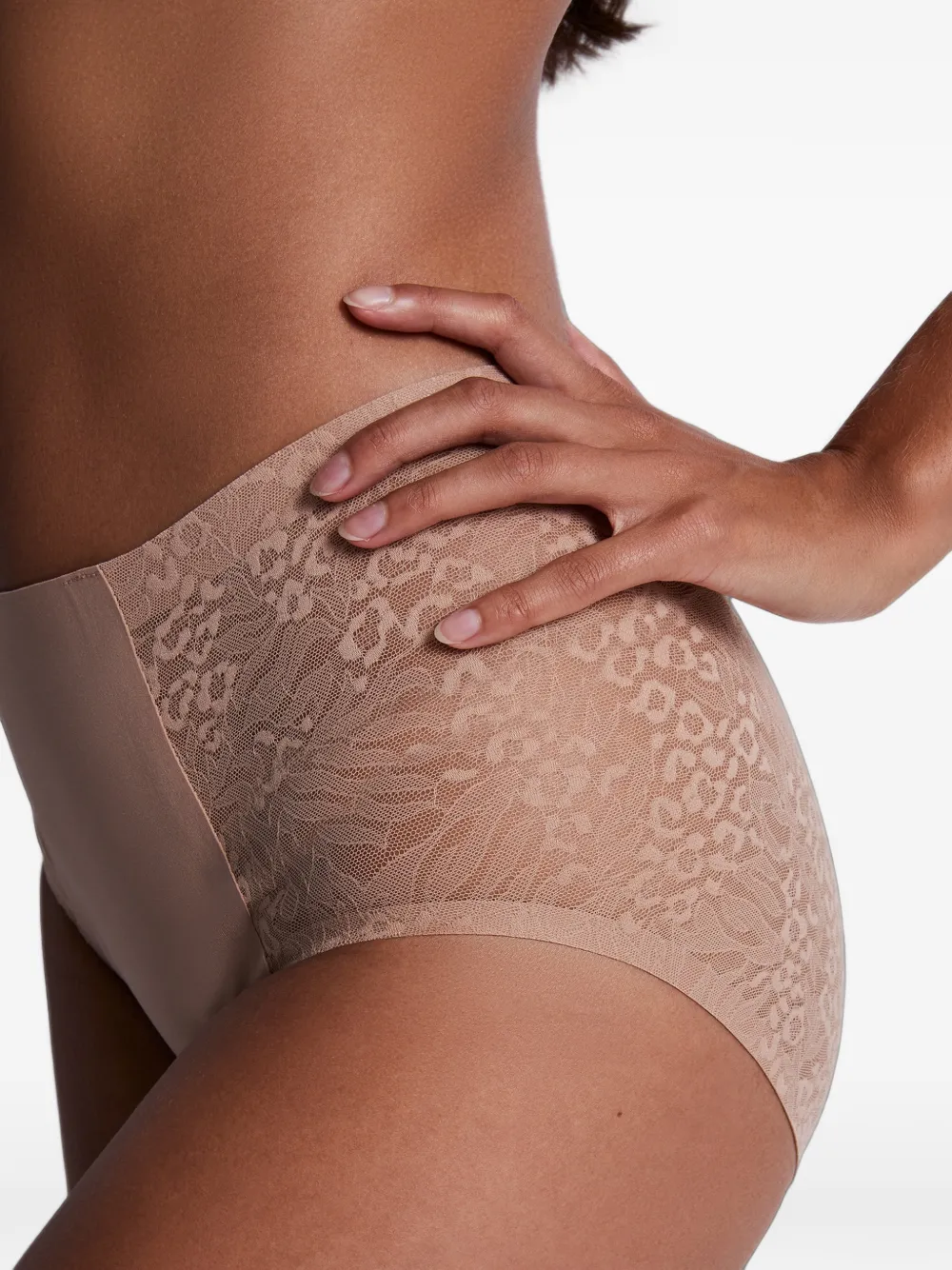 Aubade Sculpt slip met kanten vlak Beige
