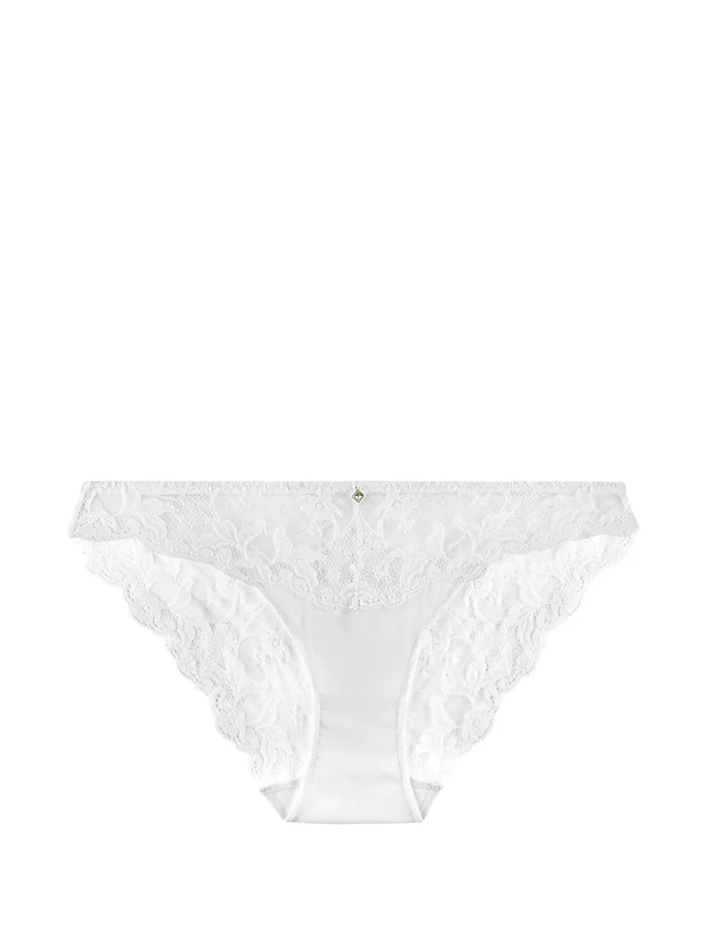 Aubade Kiss of Love Slip mit Spitzenbesatz - Weiß
