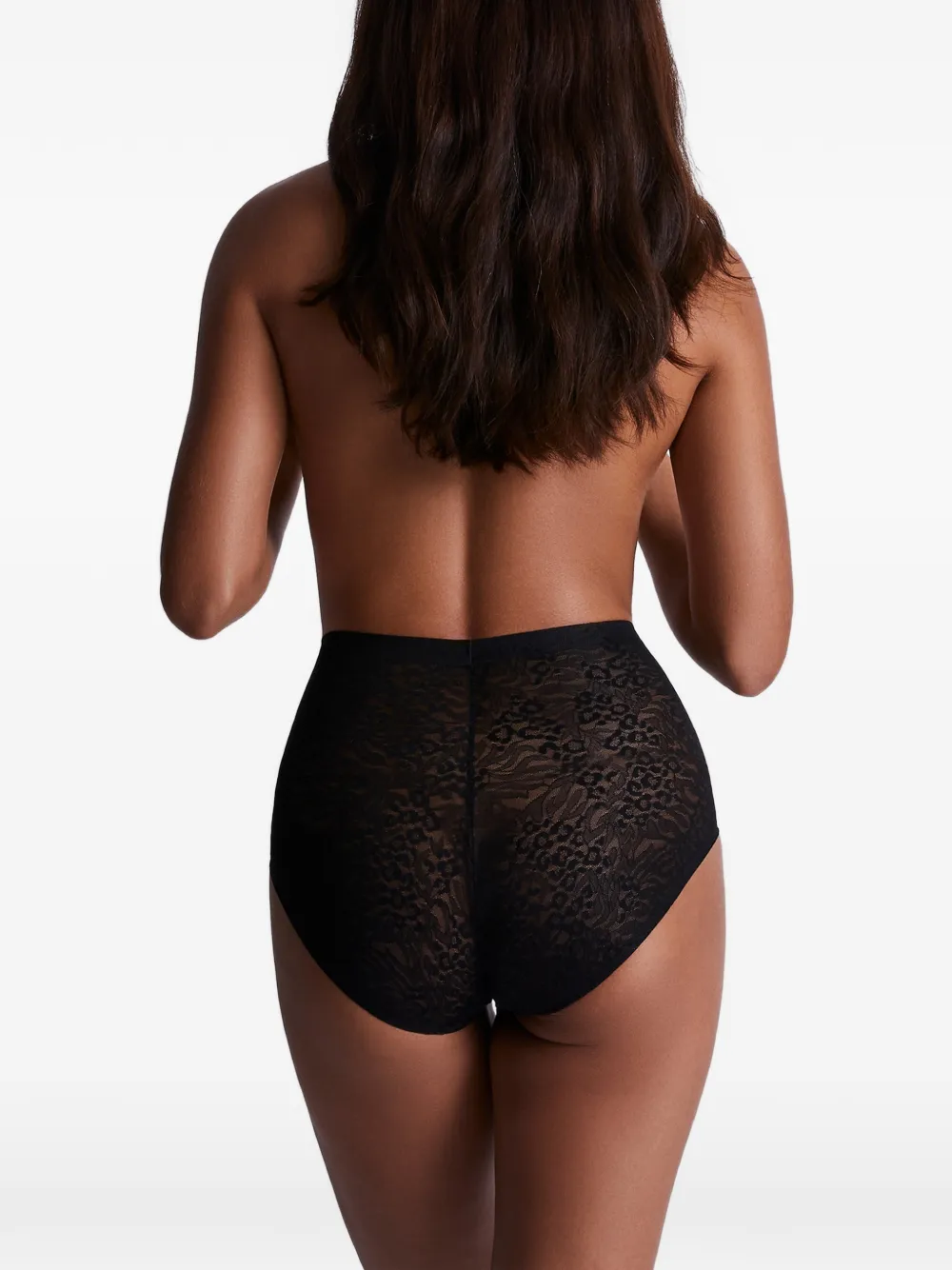 Aubade Sculpt slip met kanten vlak Zwart