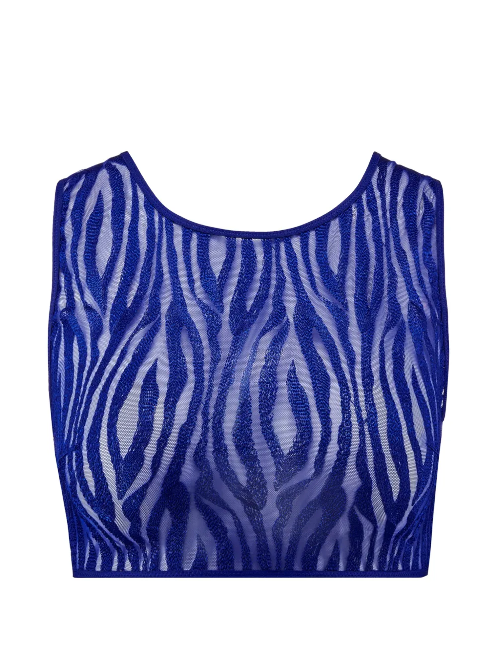Aubade caraco Wild Pulse brodé - Bleu