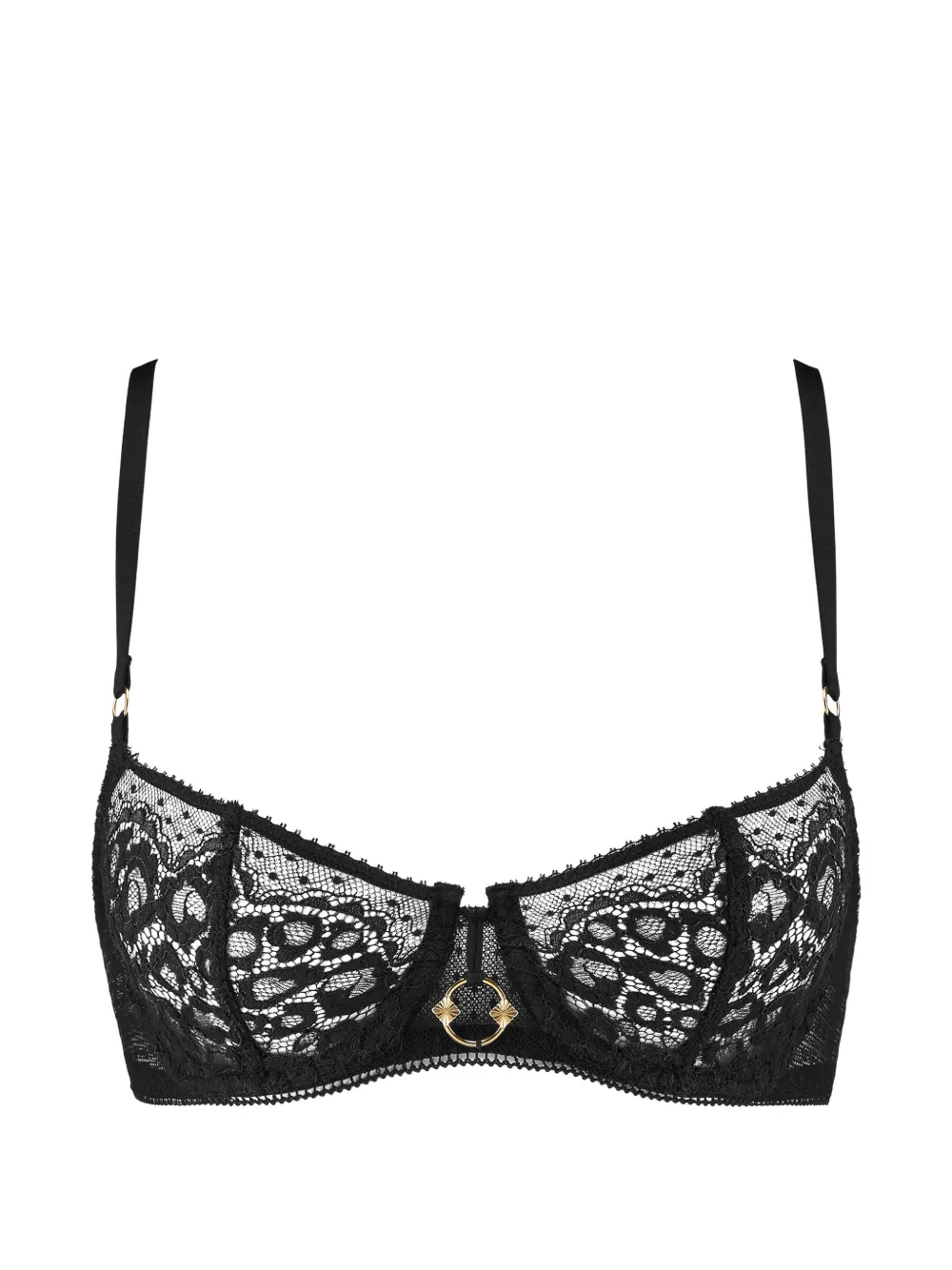Aubade Illusion Fauve BH mit Spitzenbesatz - Schwarz