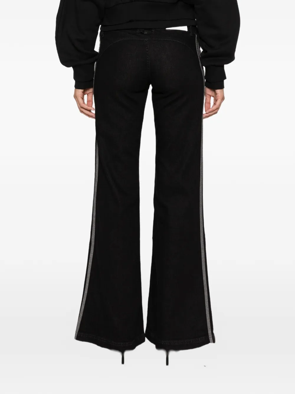 adidas side-stripe jeans Zwart