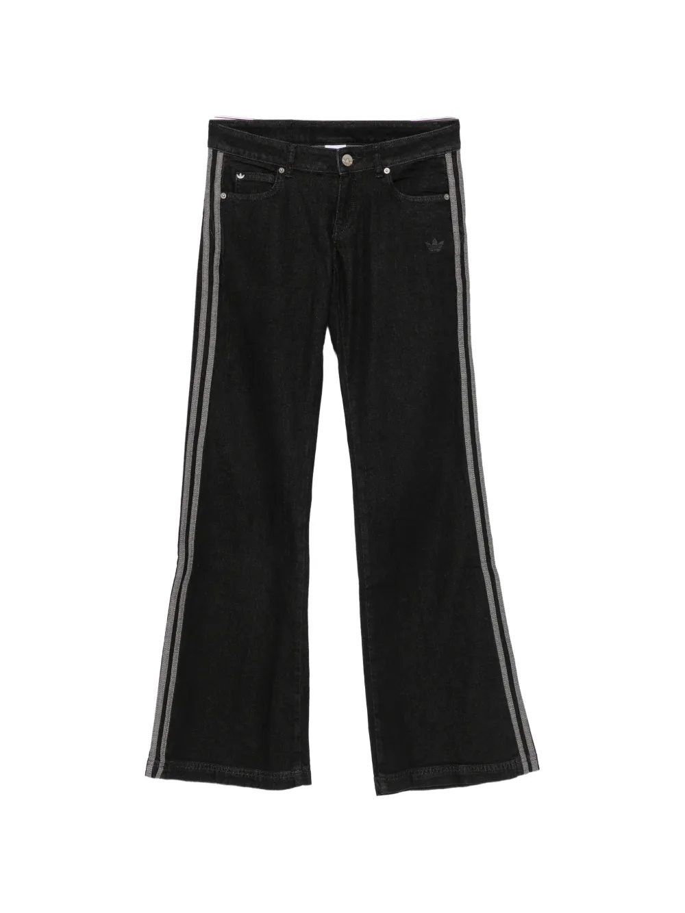 adidas side-stripe jeans Zwart