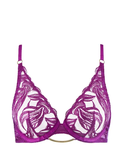 Aubade Into The Groove embroidered triangle bra