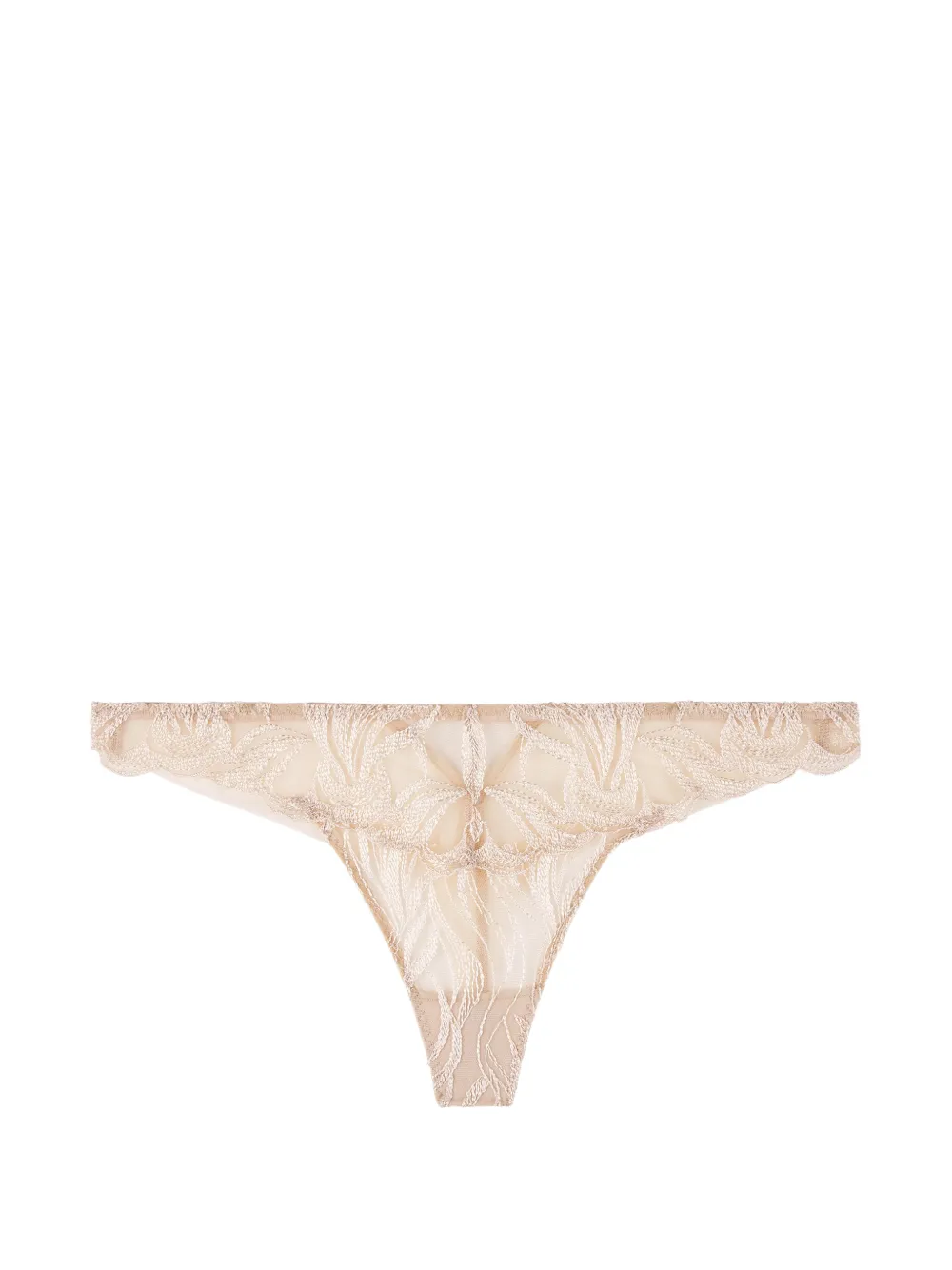 Aubade Into the Groove Tanga mit Stickerei - Nude