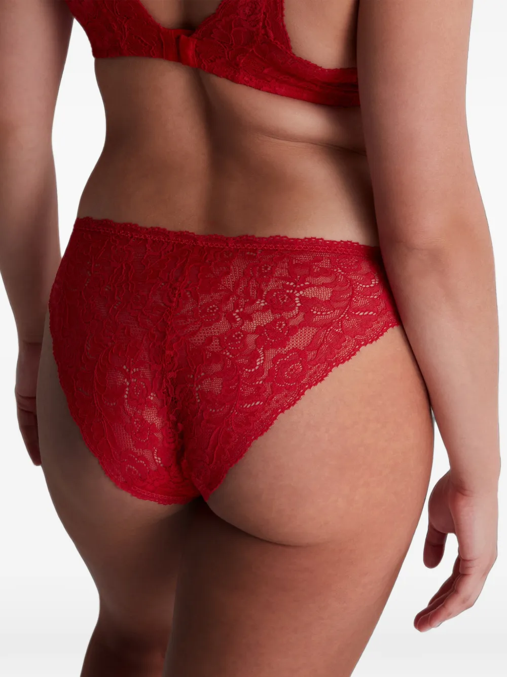 Aubade Rosessence slip met kant Rood