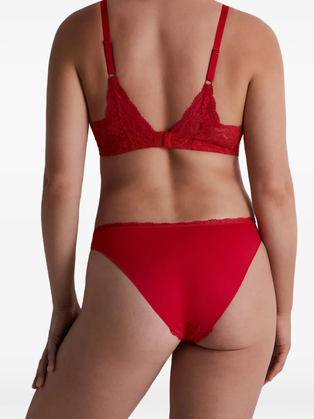 Aubade Rosessence slip met kanten afwerking Rood