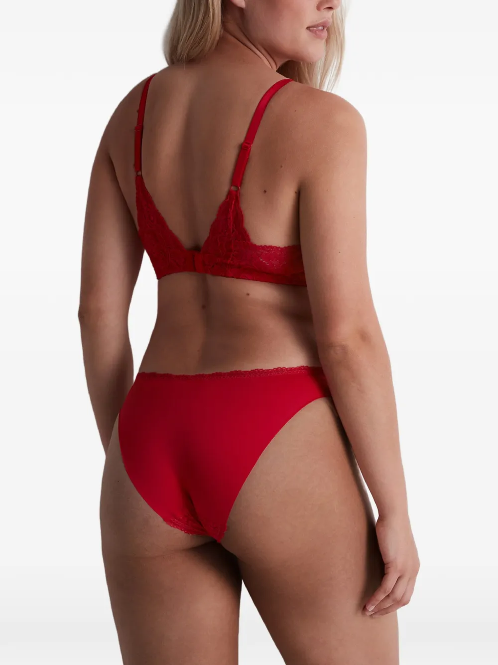 Aubade Rosessence slip met kanten afwerking Rood