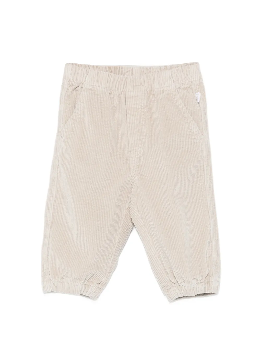 Il Gufo corduroy elasticated-waist trousers - Toni neutri