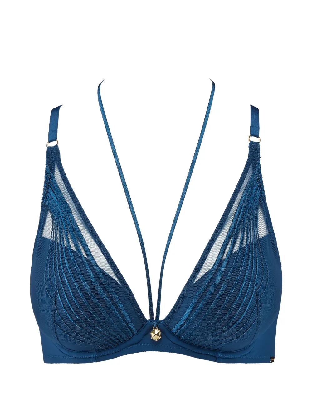Aubade Cindy Bruna BH mit Stickerei - Blau
