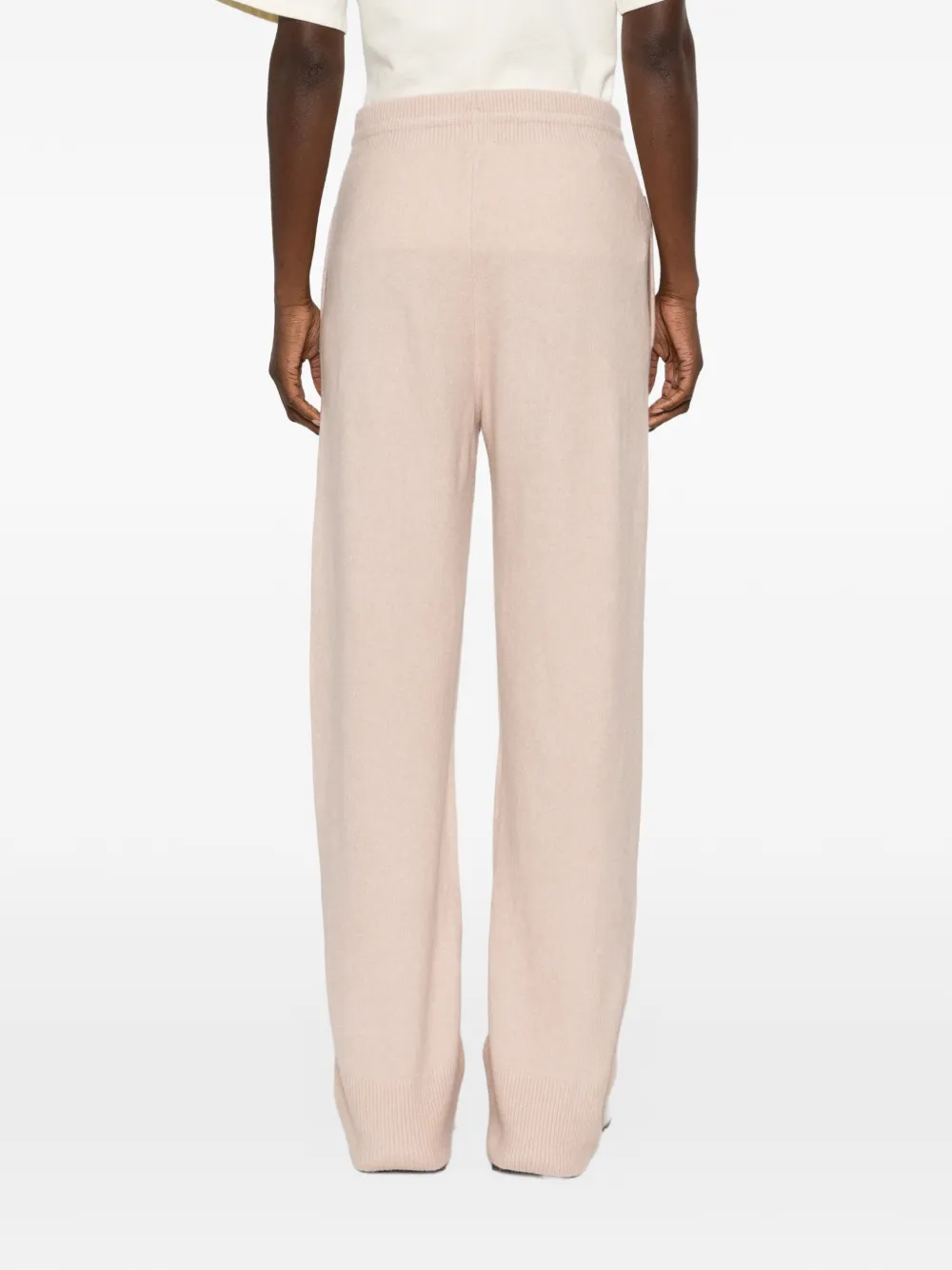 adidas logo-embroidered drawstring track pants Beige