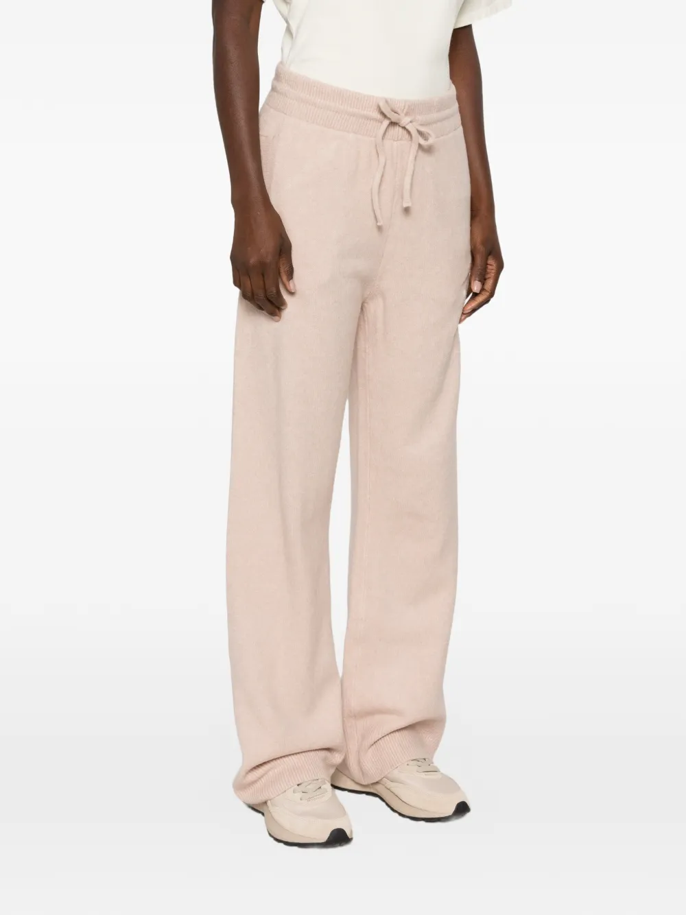 adidas logo-embroidered drawstring track pants Beige