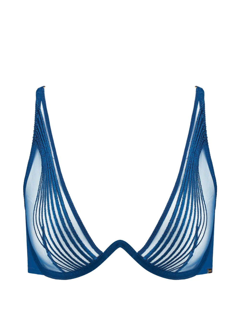 Aubade Reggiseno a triangolo con ricamo - Blu