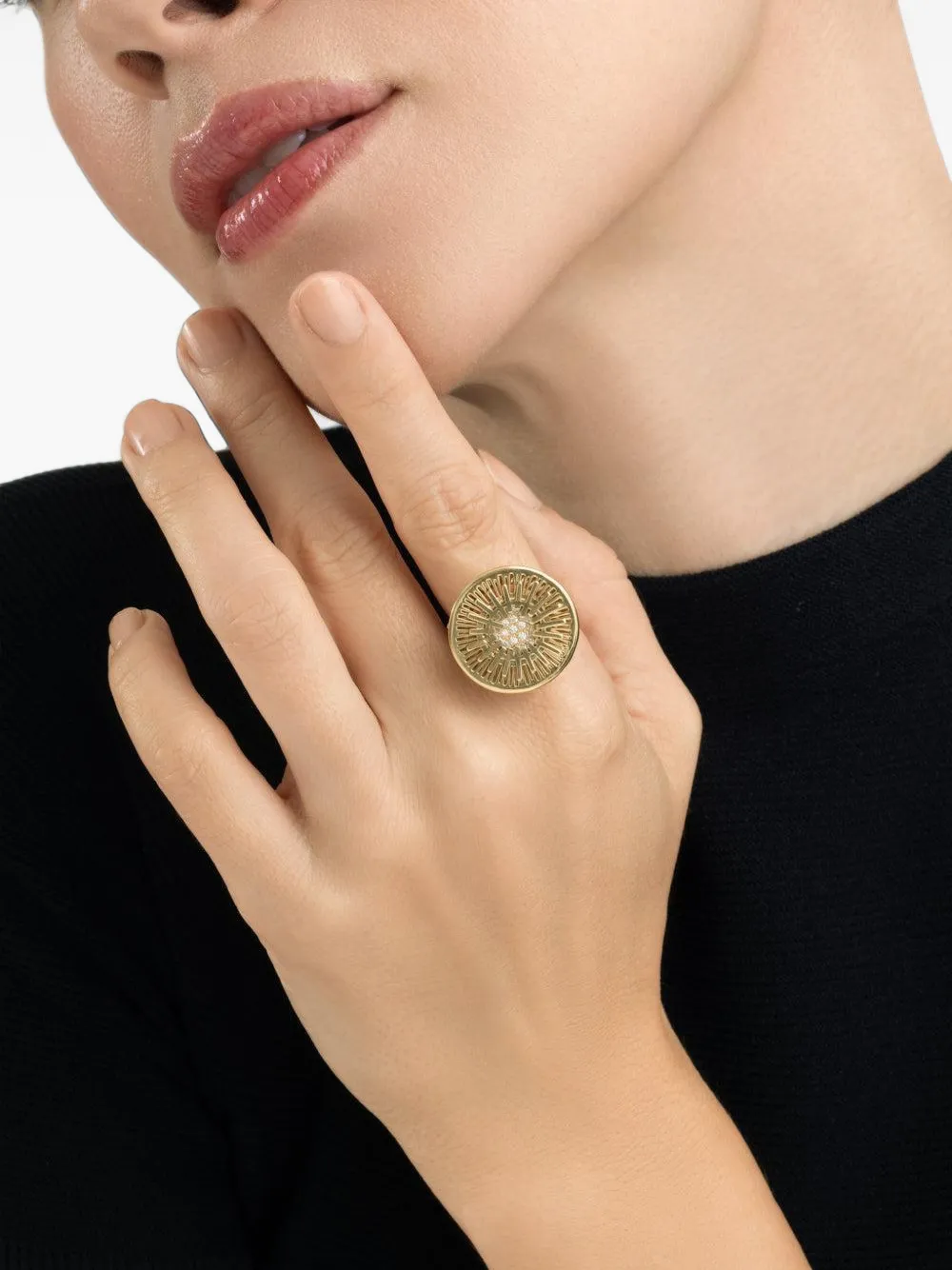 Carol Kauffmann diamond statement ring - Oro