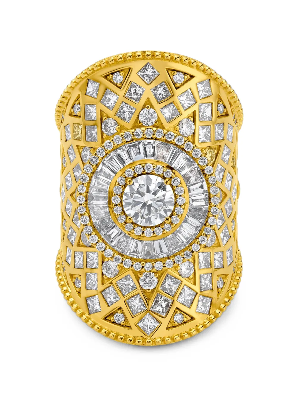 Buddha Mama Gewickelter Ring Mit Diamant In Black