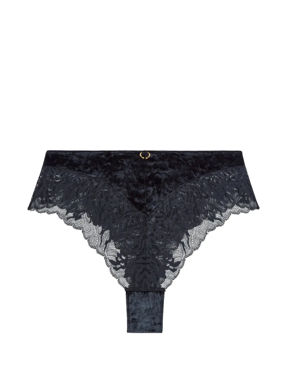 Aubade The Night Before Slip mit Spitzenbesatz - Schwarz