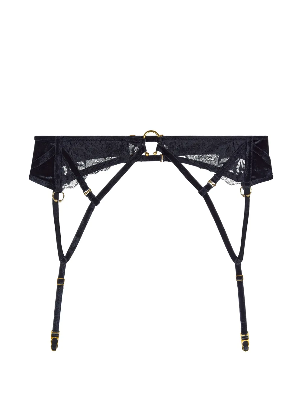 Aubade The Night Before lace-trim suspender belt