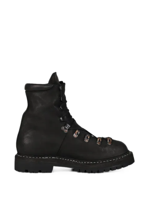 Guidi lace-up leather ankle boots