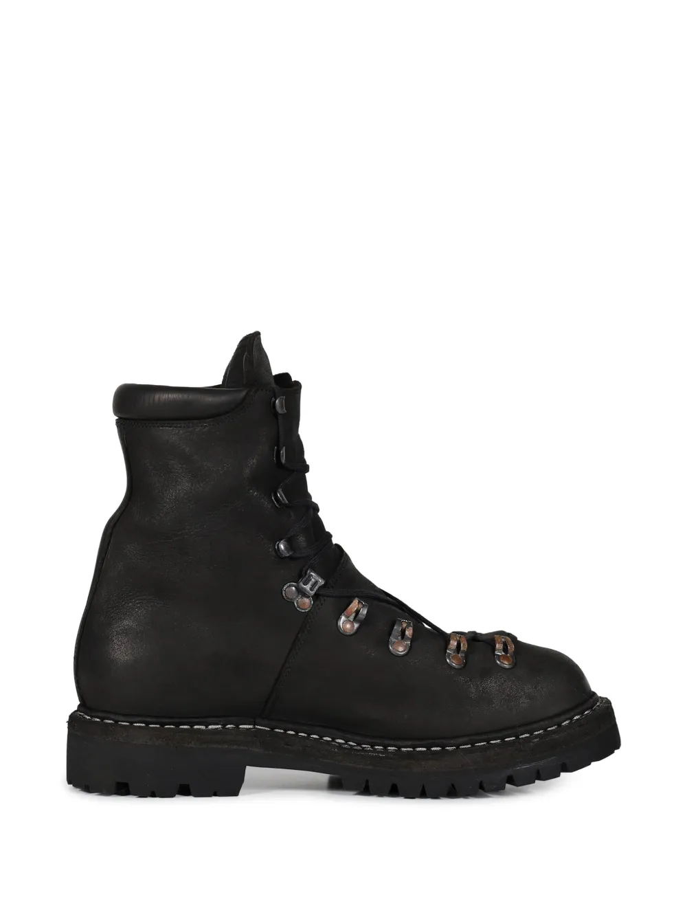 Guidi lace-up leather ankle boots