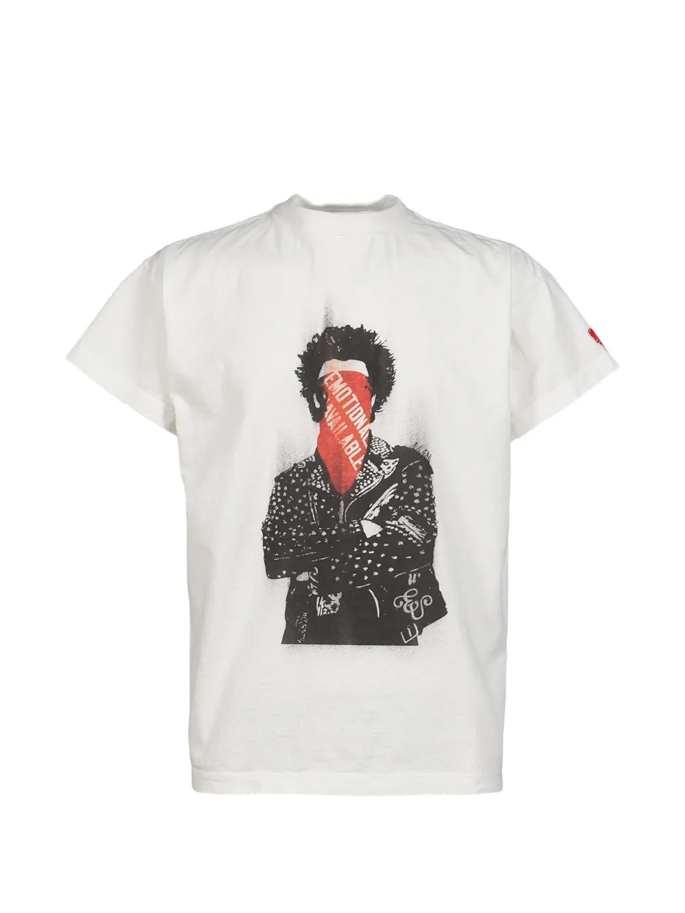Emotionally Unavailable graphic-print T-shirt - Bianco