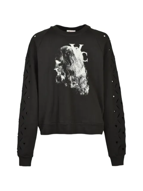 MASU Heart Hole graphic-print sweatshirt