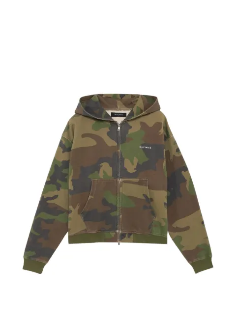 MLVINCE Classic camouflage-print logo-print hoodie